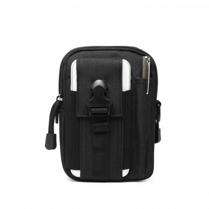 Kono Casual Small Canvas Cross Body Bag - Black | Lightweight & Durable Traveler's Choice