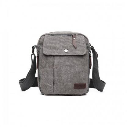 E1971 - Kono Multi Pocket Cross Body Shoulder Bag - Grey | Durable & Stylish Daily Companion