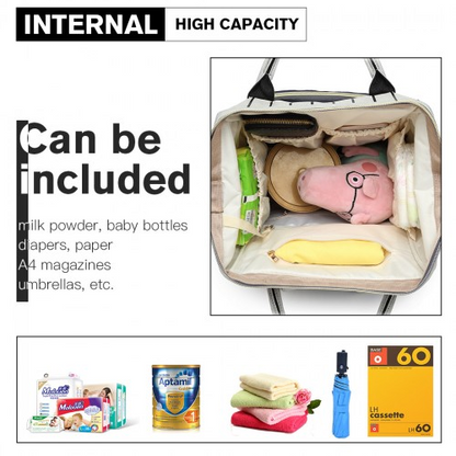 Miss Lulu Multi Function Baby Diaper Changing Backpack - Black | Premium Quality & Versatile Design