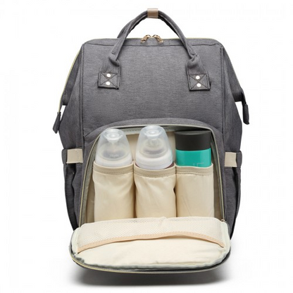 Miss Lulu Multi-Function Baby Diaper Changing Backpack - Grey | Spacious & Stylish