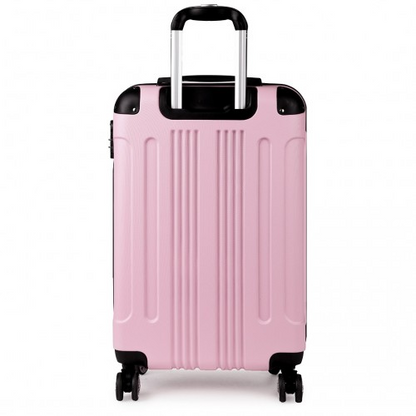 Kono 19 Inch ABS Hard Shell Suitcase Luggage - Lightweight, Durable, and Stylish in Pink