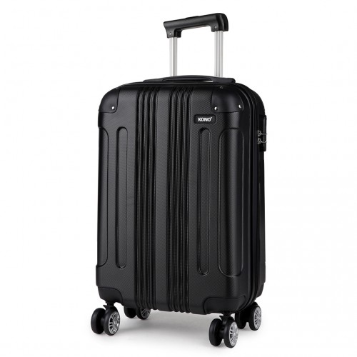 Kono 19 Inch ABS Hard Shell Suitcase Luggage - Black