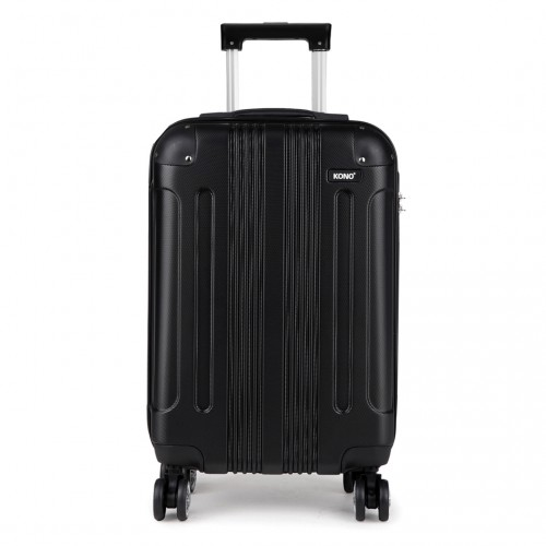 Kono 19 Inch ABS Hard Shell Suitcase Luggage - Black