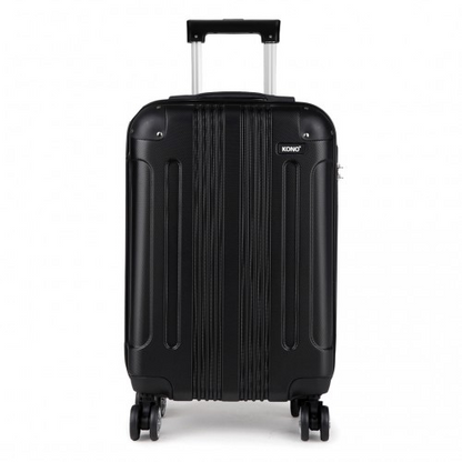 Kono 19 Inch ABS Hard Shell Suitcase Luggage - Black