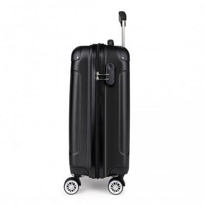 Kono 19 Inch ABS Hard Shell Suitcase Luggage - Black
