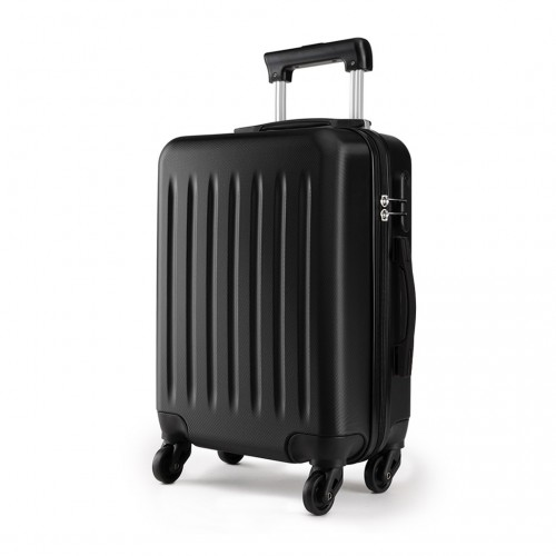 Kono 28 Inch ABS Hard Shell Luggage - 4 Wheel Spinner Suitcase, Black