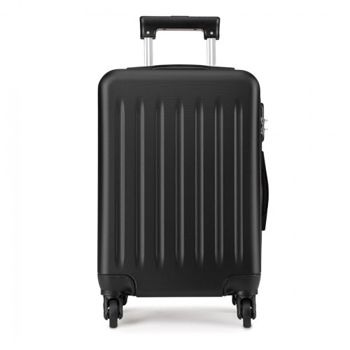 Kono 28 Inch ABS Hard Shell Luggage - 4 Wheel Spinner Suitcase, Black