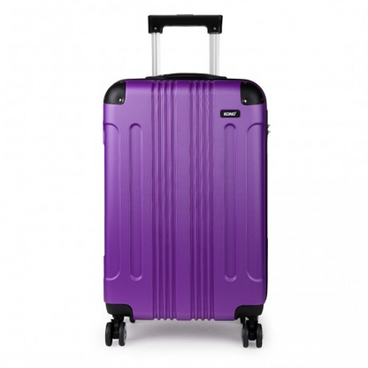 Kono 19 Inch ABS Hard Shell Suitcase Luggage - Purple | Lightweight & Durable