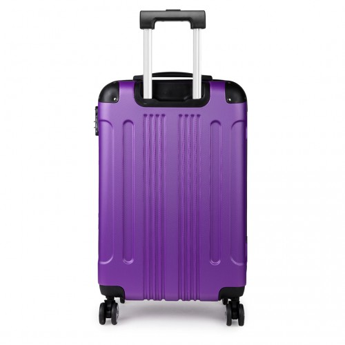 Kono 19 Inch ABS Hard Shell Suitcase Luggage - Purple | Lightweight & Durable