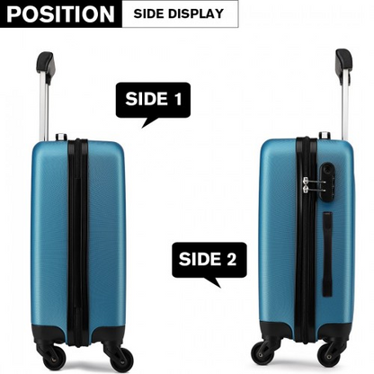 K1872L - Kono 28 Inch ABS Hard Shell Luggage 4 Wheel Spinner Suitcase - Navy