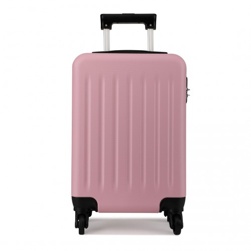 Kono 19 Inch ABS Hard Shell Carry On Luggage - Pink | Lightweight & Durable