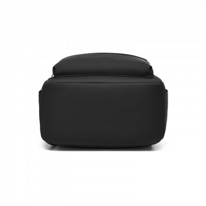 Kono Casual Contemporary Backpack with Laptop Sleeve & Padded Straps for Daily Commute - Black