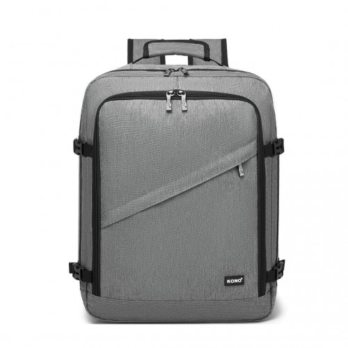 Kono Multi-purpose Business Backpack - Fits 15.6" Laptop, Ideal for Work, Travel & Daily Commute - Grey