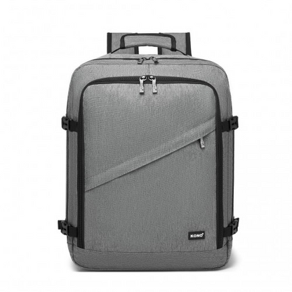 Kono Multi-purpose Business Backpack - Fits 15.6" Laptop, Ideal for Work, Travel & Daily Commute - Grey
