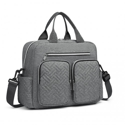 Kono Durable and Functional Changing Tote Bag - Grey | Roomy, Waterproof & Versatile