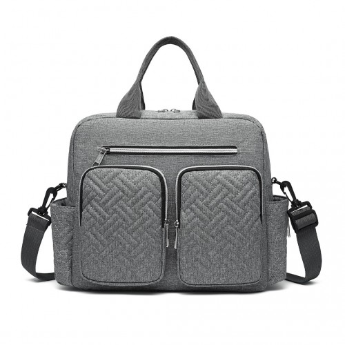 Kono Durable and Functional Changing Tote Bag - Grey | Roomy, Waterproof & Versatile