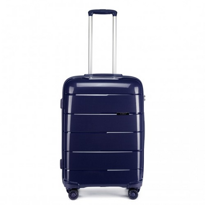 KONO 20 Inch Cabin Size Hard Shell Suitcase - Navy | Lightweight & Durable Travel Luggage