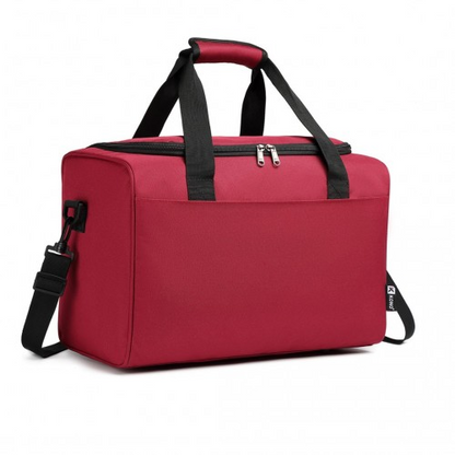 Kono Structured Travel Duffle Bag - Burgundy | Stylish and Functional | Water-Resistant Oxford Cloth | Ideal for Travel & Daily Use