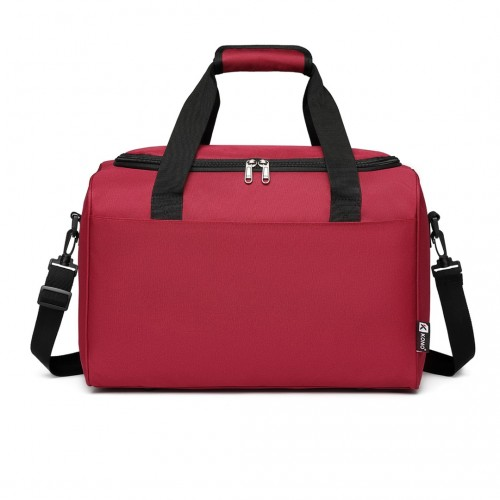 Kono Structured Travel Duffle Bag - Burgundy | Stylish and Functional | Water-Resistant Oxford Cloth | Ideal for Travel & Daily Use