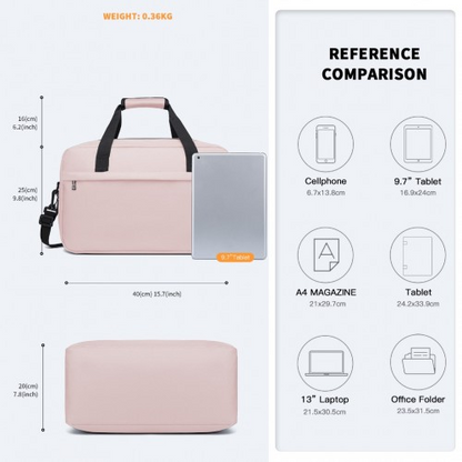 Kono Lightweight Multi Purpose Unisex Sports Travel Duffel Bag - Pink | Versatile, Durable & Stylish Gym Bag