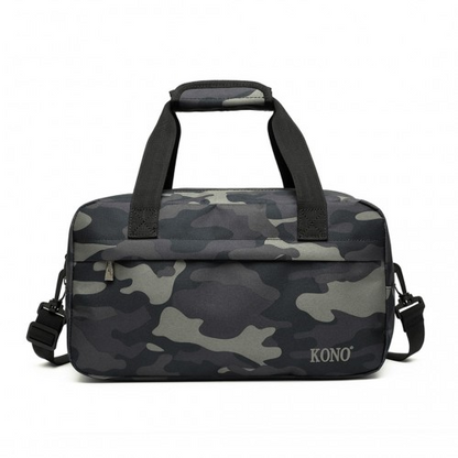 Kono Lightweight Multi Purpose Unisex Sports Travel Duffel Bag - Camouflage