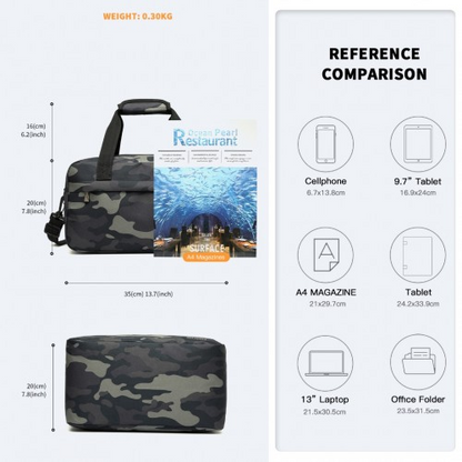 Kono Lightweight Multi Purpose Unisex Sports Travel Duffel Bag - Camouflage