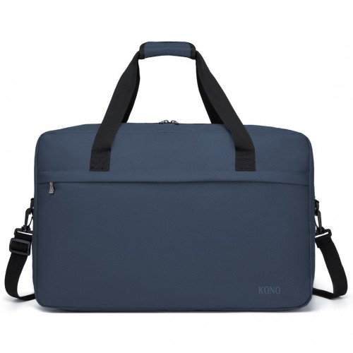 Kono Lightweight Multi Purpose Unisex Sports Travel Duffel Bag - Navy