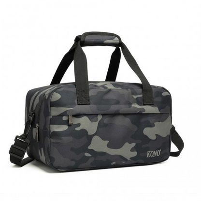 Kono Lightweight Multi Purpose Unisex Sports Travel Duffel Bag - Camouflage