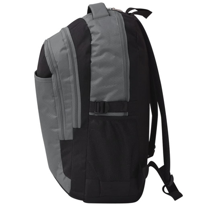 vidaXL School Backpack - 40 L Capacity, Durable Black and Grey Design