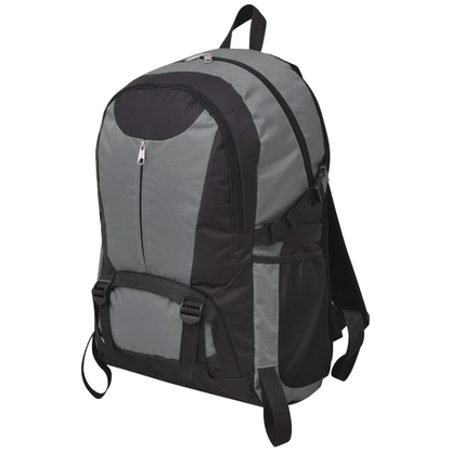 vidaXL Hiking Backpack 40 L Black and Grey | Durable & Water-Resistant Outdoor Backpack