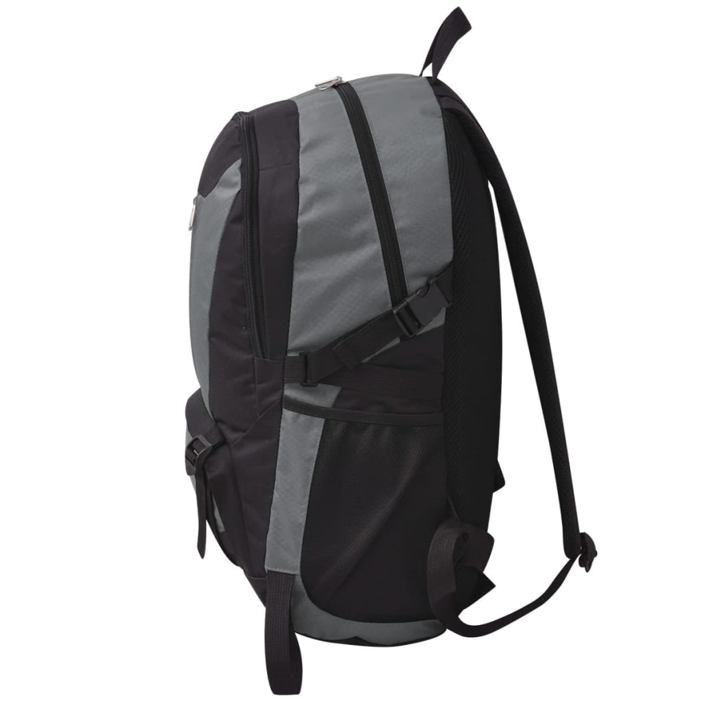 vidaXL Hiking Backpack 40 L Black and Grey | Durable & Water-Resistant Outdoor Backpack