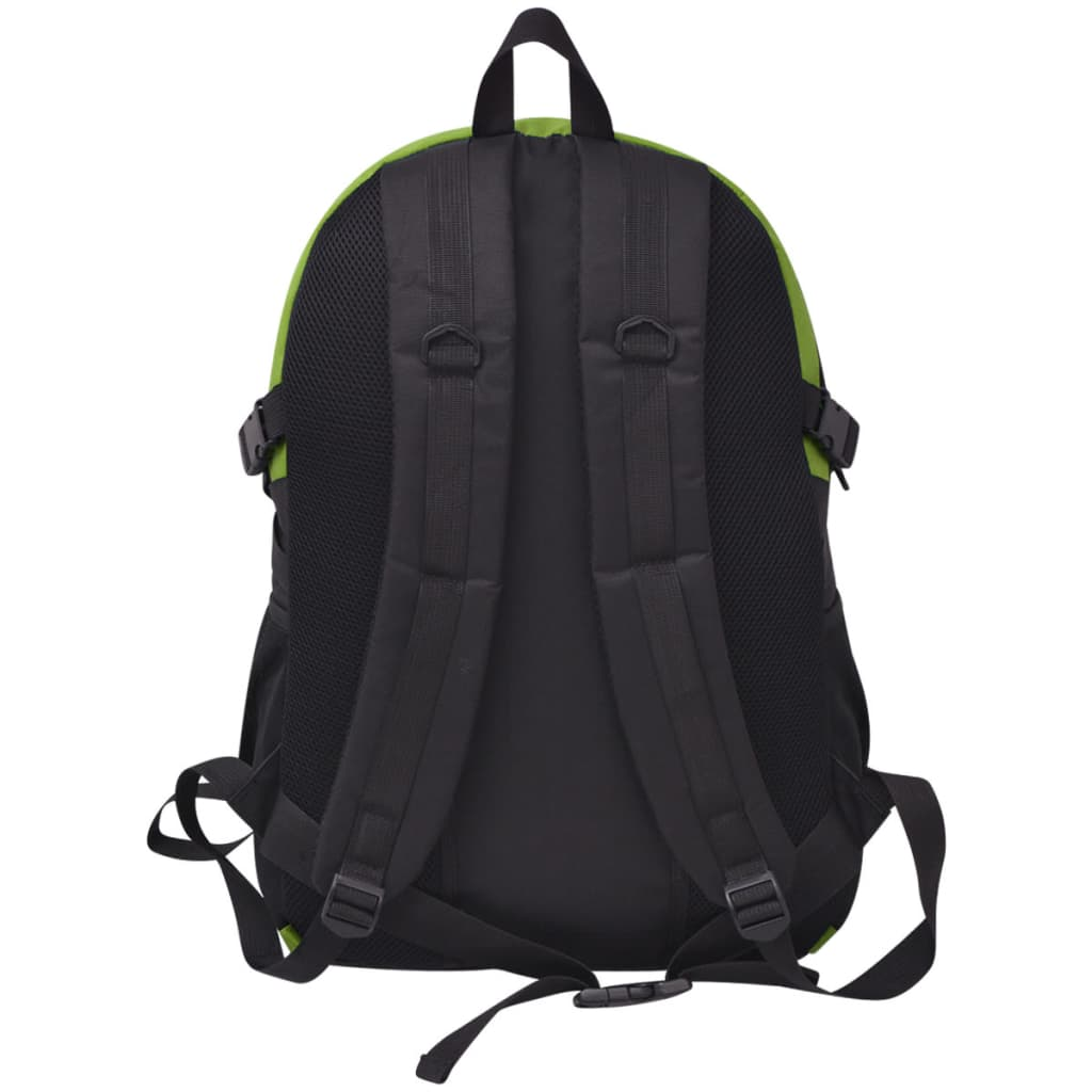 vidaXL Hiking Backpack 40 L - Durable, Water-Repellent, Black and Green