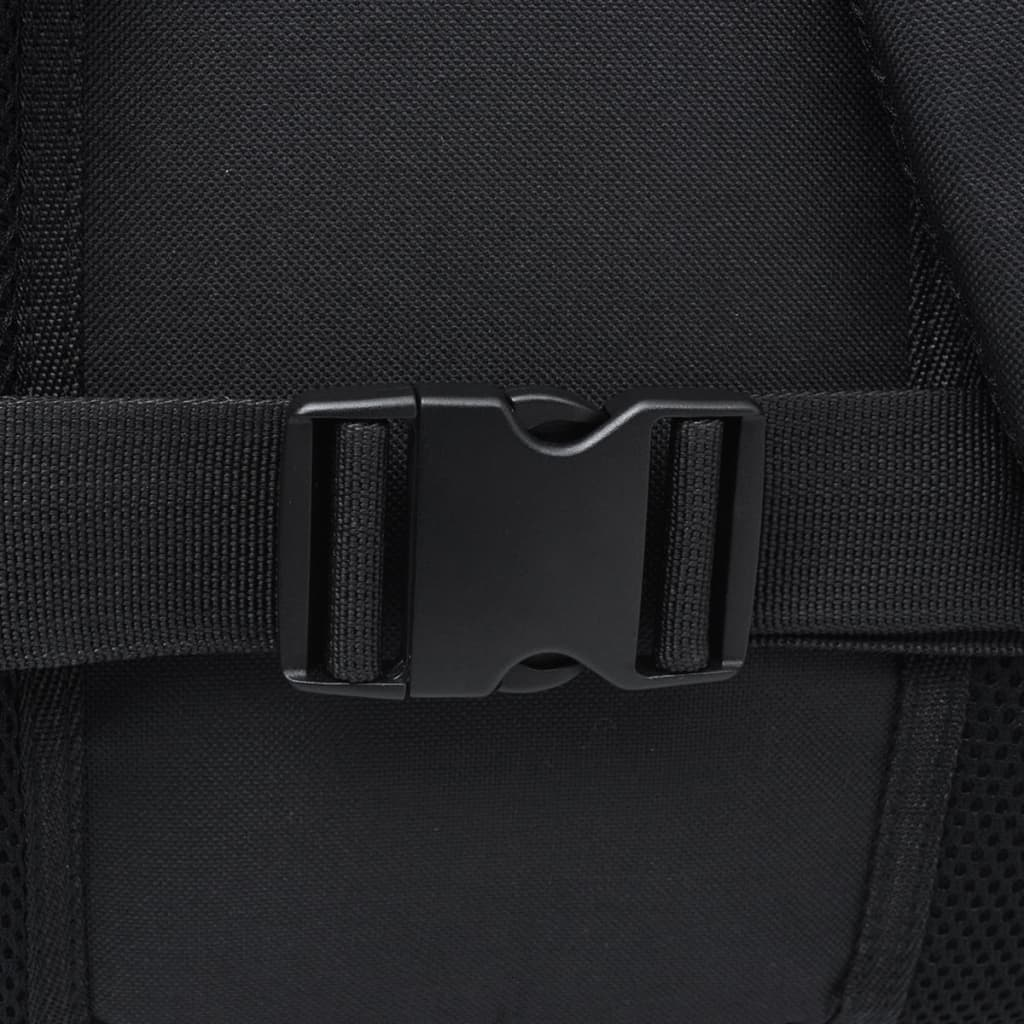 vidaXL Hiking Backpack 40 L - Durable, Water-Repellent, Black and Green