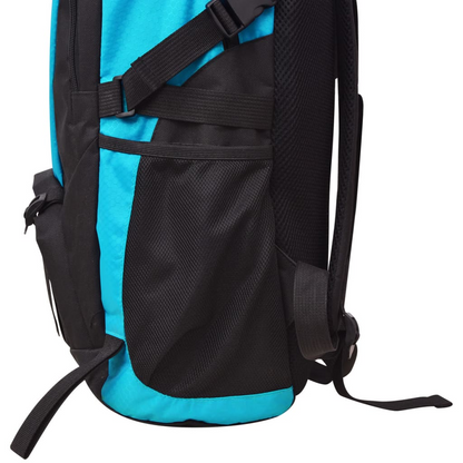 vidaXL 40L Hiking Backpack - Waterproof Black & Blue Outdoor Gear