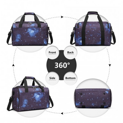 Kono Structured Travel Duffle Bag - Galaxy Blue | E2016S | Premium Quality & Water Resistant