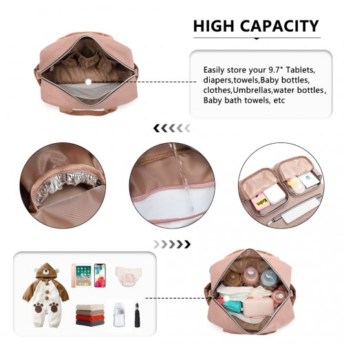 Kono Durable and Functional Changing Tote Bag - Pink | Perfect for Moms and Dads