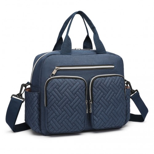 Kono Durable and Functional Changing Tote Bag - Navy | Perfect Diaper Bag for Moms & Dads
