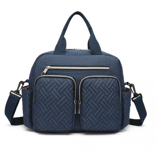 Kono Durable and Functional Changing Tote Bag - Navy | Perfect Diaper Bag for Moms & Dads
