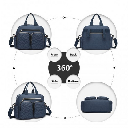Kono Durable and Functional Changing Tote Bag - Navy | Perfect Diaper Bag for Moms & Dads