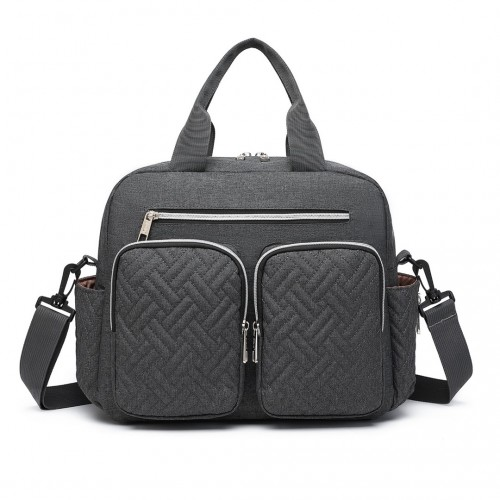 Kono Durable & Functional Changing Tote Bag - Dark Grey – Spacious & Stylish Diaper Bag for Moms & Dads