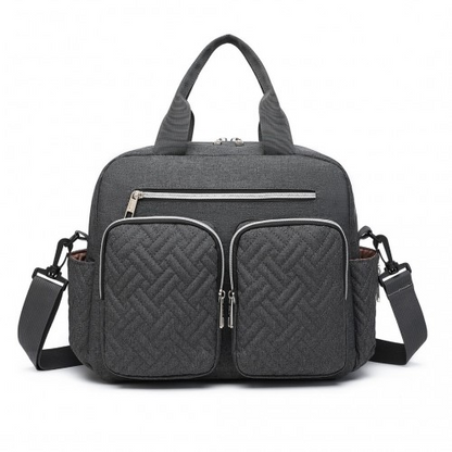 Kono Durable & Functional Changing Tote Bag - Dark Grey – Spacious & Stylish Diaper Bag for Moms & Dads