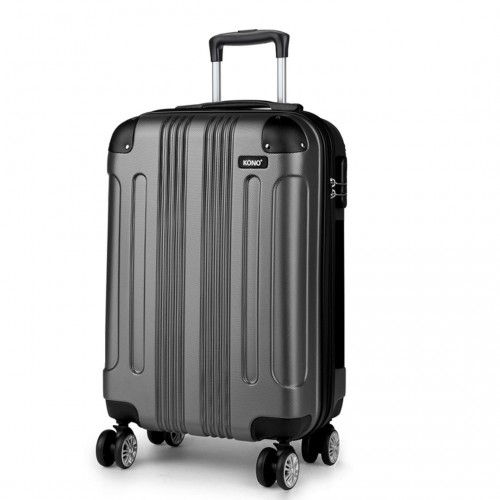 Kono 19 Inch ABS Hard Shell Suitcase Luggage - Grey | Lightweight & Durable