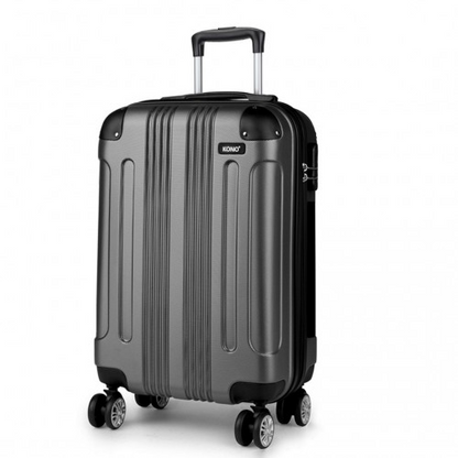 Kono 19 Inch ABS Hard Shell Suitcase Luggage - Grey | Lightweight & Durable