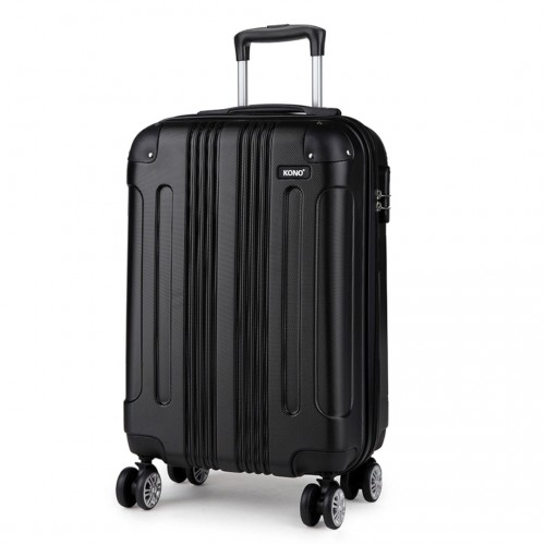 Kono 19 Inch ABS Hard Shell Suitcase Luggage - Black