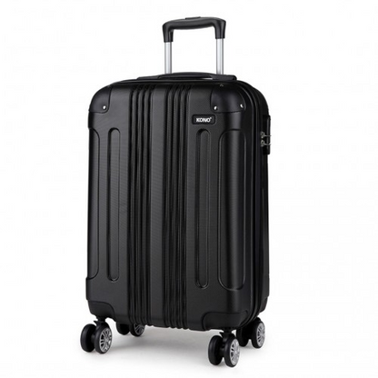 Kono 19 Inch ABS Hard Shell Suitcase Luggage - Black