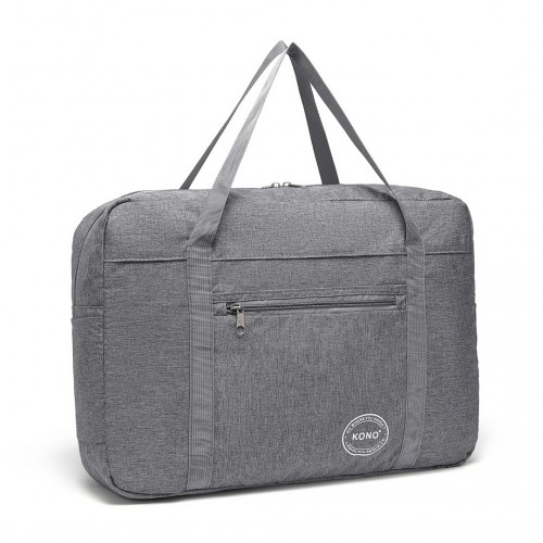 Kono Foldable Waterproof Storage Cabin Travel Handbag - Grey - EQ2308