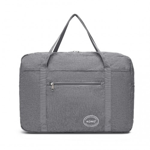 Kono Foldable Waterproof Storage Cabin Travel Handbag - Grey - EQ2308
