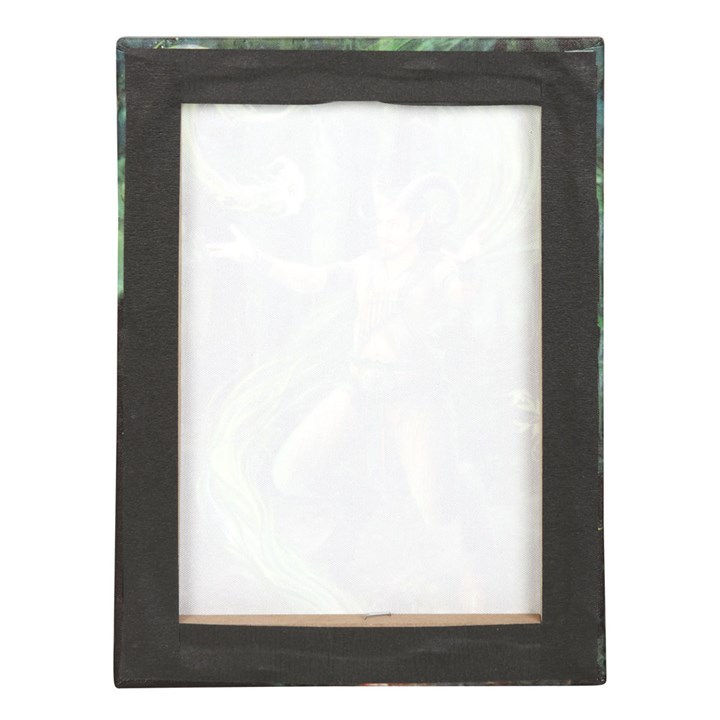 19x25cm Earth Element Wizard Canvas Wall Print Plaque by Anne Stokes