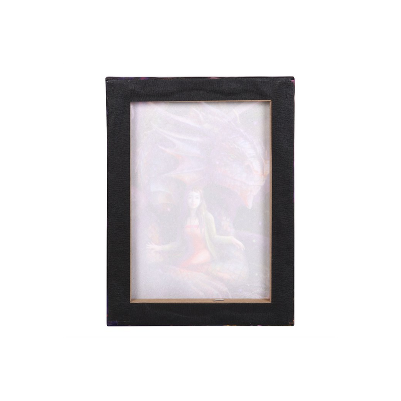 19x25cm Spirit Dragon Canvas Wall Print Plaque by Anne Stokes