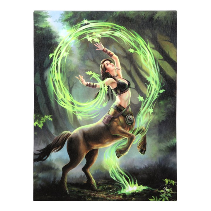 19x25cm Earth Element Sorceress Canvas Wall Print Plaque by Anne Stokes